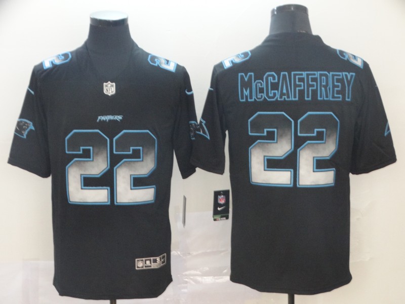 Men's Carolina Panthers #22 Christian McCaffrey Black Alternate Jersey